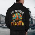 One Thankful Teacher Thanksgiving Turkey Cute Crayon Pencil Men's Hoodie Back Print, novelty gifts, funny gifts One Thankful Teacher Thanksgiving Turkey Cute Crayon Pencil Men's Hoodie Back Print, novelty gifts, funny gifts