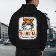 One Thankful Teacher's Aide Messy Bun Thanksgiving Fall Men's Hoodie Back Print, novelty gifts, funny gifts