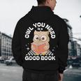 Owl You Need Is A Good Book Teacher Librarian Reading Men's Hoodie Back Print, novelty gifts, funny gifts Owl You Need Is A Good Book Teacher Librarian Reading Men's Hoodie Back Print, novelty gifts, funny gifts