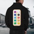 Paint Palette ArtSet Halloween Costume For Teachers Students For Men Women Kids Men's Hoodie Back Print, novelty gifts, funny gifts