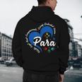 Para Heart Teacher Paraprofessional School Appreciation Men's Hoodie Back Print, novelty gifts, funny gifts