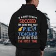 PE Teacher Succeed Sport Teacher School Fitness Gym Class Men Women Men's Hoodie Back Print, novelty gifts, funny gifts