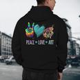 Peace Love Art Painting Palette Art Teacher Men's Hoodie Back Print, novelty gifts, funny gifts Peace Love Art Painting Palette Art Teacher Men's Hoodie Back Print, novelty gifts, funny gifts