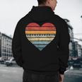 Pianist Retro Sunset Piano Keyboard Player Teacher Men's Hoodie Back Print, novelty gifts, funny gifts
