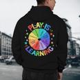 Play Is Learning Teacher Kindergarten For Men Women Kids Men's Hoodie Back Print, novelty gifts, funny gifts