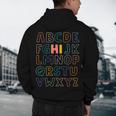 Pre K Kindergarten Hi Alphabet Back To School Teachers Men Women Girls Kids Men's Hoodie Back Print, novelty gifts, funny gifts