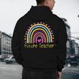 Pre-K Preschool Kindergarten Future Teacher Rainbow Men's Hoodie Back Print, novelty gifts, funny gifts Pre-K Preschool Kindergarten Future Teacher Rainbow Men's Hoodie Back Print, novelty gifts, funny gifts