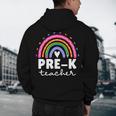 Pre-K Teacher Cute Pre Kindergarten For Teachers Rainbow For Men Women Kids Men's Hoodie Back Print, novelty gifts, funny gifts
