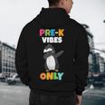 Pre-K Vibes Only Penguin Teachers Kids Back To School Men's Hoodie Back Print, novelty gifts, funny gifts