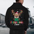 Preschool Crew Xmas Reindeer Teacher Student Christmas Men's Hoodie Back Print, novelty gifts, funny gifts