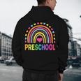 Preschool Rainbow Girls Boys Kids Teacher Back To School Men's Hoodie Back Print, novelty gifts, funny gifts Preschool Rainbow Girls Boys Kids Teacher Back To School Men's Hoodie Back Print, novelty gifts, funny gifts