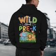 Preschool Teacher Kids Back To School Wild About Pre-K Men's Hoodie Back Print, novelty gifts, funny gifts