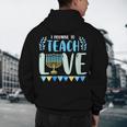 I Promise To Teach Love Hanukkah Chanukah Jewish Teacher Men's Hoodie Back Print, novelty gifts, funny gifts