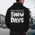 Proud Supporter Of Snow Days Teacher Christmas Men Women Men's Hoodie Back Print, novelty gifts, funny gifts