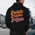 Pudiste Puedes Podras Maestra Spanish Teacher Men's Hoodie Back Print, novelty gifts, funny gifts Pudiste Puedes Podras Maestra Spanish Teacher Men's Hoodie Back Print, novelty gifts, funny gifts