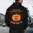 Pumpkin Pie Pi Math Teacher Shirt Halloween Men Adult Men's Hoodie Back Print, novelty gifts, funny gifts