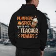 Pumpkin Spice Gives Me Teacher Powers Fall Thanksgiving Men Women Men's Hoodie Back Print, novelty gifts, funny gifts Pumpkin Spice Gives Me Teacher Powers Fall Thanksgiving Men Women Men's Hoodie Back Print, novelty gifts, funny gifts