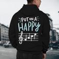 Put On A Happy Face Music Music Teacher Men's Hoodie Back Print, novelty gifts, funny gifts Put On A Happy Face Music Music Teacher Men's Hoodie Back Print, novelty gifts, funny gifts