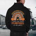 Rainbow I Teach The Cutest Pumpkins Kindergarten Teacher Men Women Men's Hoodie Back Print, novelty gifts, funny gifts
