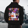 Read More Books Ghost Reading Book Teacher Halloween Men's Hoodie Back Print, novelty gifts, funny gifts