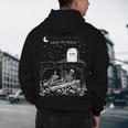 Read In Peace Skeleton Halloween Book Reading Spooky Teacher Men's Hoodie Back Print, novelty gifts, funny gifts