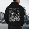 Read In Peace Skeleton Reading Teacher Spooky Halloween Men's Hoodie Back Print, novelty gifts, funny gifts Read In Peace Skeleton Reading Teacher Spooky Halloween Men's Hoodie Back Print, novelty gifts, funny gifts