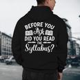 Did You Read The Syllabus Shirt Teacher Men Women Men's Hoodie Back Print, novelty gifts, funny gifts Did You Read The Syllabus Shirt Teacher Men Women Men's Hoodie Back Print, novelty gifts, funny gifts