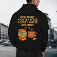 Reading 67 Meme English Teacher 6 7 Book Lover Humor Men's Hoodie Back Print, novelty gifts, funny gifts