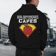 Real Superheroes Don't Wear Capes Teacher Shirt Teaching Te Men's Hoodie Back Print, novelty gifts, funny gifts Real Superheroes Don't Wear Capes Teacher Shirt Teaching Te Men's Hoodie Back Print, novelty gifts, funny gifts