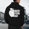 Red For Ed Teacher Support Public Education For Men Women Kids Men's Hoodie Back Print, novelty gifts, funny gifts