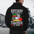 Retired But Forever a Teacher At Heart Teacher Retirement Men's Hoodie Back Print, novelty gifts, funny gifts