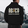 Retro Abcd Teacher Novelty Back To School Teacher Men's Hoodie Back Print, novelty gifts, funny gifts