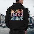 Retro Aloha Third Grade Teacher Summer Vacation Beach Hawaii Men's Hoodie Back Print, novelty gifts, funny gifts Retro Aloha Third Grade Teacher Summer Vacation Beach Hawaii Men's Hoodie Back Print, novelty gifts, funny gifts