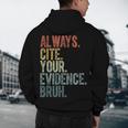 Retro ALways Cite Your Evidence Bruh ELA Teacher For Men Women Kids Men's Hoodie Back Print, novelty gifts, funny gifts Retro ALways Cite Your Evidence Bruh ELA Teacher For Men Women Kids Men's Hoodie Back Print, novelty gifts, funny gifts