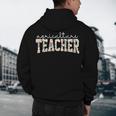 Retro Floral Agriculture Teacher Farmer AG Teacher Team Crew Men's Hoodie Back Print, novelty gifts, funny gifts