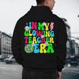 Retro Groovy In My Glowing Teacher Era Happy Teacher's Day Men's Hoodie Back Print, novelty gifts, funny gifts