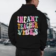 Retro Infant Teacher Vibes Women Daycare Teacher Men's Hoodie Back Print, novelty gifts, funny gifts