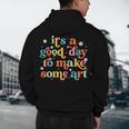 Retro It's a Good Day To Make Some Art Teacher Student Men's Hoodie Back Print, novelty gifts, funny gifts