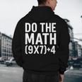 Retro Do The Math Teacher For Men Women Kid Boy Girl Men's Hoodie Back Print, novelty gifts, funny gifts
