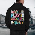 Retro Play Is Learning Kindergarten Teacher Team Women Men's Hoodie Back Print, novelty gifts, funny gifts Retro Play Is Learning Kindergarten Teacher Team Women Men's Hoodie Back Print, novelty gifts, funny gifts