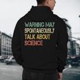 Retro Scientist Warning May Talk About Science Teacher Men's Hoodie Back Print, novelty gifts, funny gifts Retro Scientist Warning May Talk About Science Teacher Men's Hoodie Back Print, novelty gifts, funny gifts