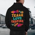 Retro Teach Love Inspire Back To School Teachers Men's Hoodie Back Print, novelty gifts, funny gifts