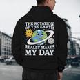 Rotation Of Earth Science Teacher Earth Day Men Women Men's Hoodie Back Print, novelty gifts, funny gifts