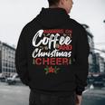 Running On Coffee And Christmas Cheer Lover Teacher For Men Women Kids Men's Hoodie Back Print, novelty gifts, funny gifts