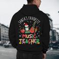 Santa's Favorite Music Teacher Christmas Santa Hat Matching Men's Hoodie Back Print, novelty gifts, funny gifts Santa's Favorite Music Teacher Christmas Santa Hat Matching Men's Hoodie Back Print, novelty gifts, funny gifts