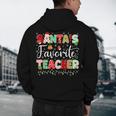 Santas Favorite Teacher Christmas Matching Xmas Men Women Men's Hoodie Back Print, novelty gifts, funny gifts Santas Favorite Teacher Christmas Matching Xmas Men Women Men's Hoodie Back Print, novelty gifts, funny gifts