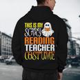 This Is My Scary Reading Teacher Costume Halloween School Men's Hoodie Back Print, novelty gifts, funny gifts