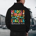 School's Out Forever Retirement 2026 Retro Retired Teacher Men's Hoodie Back Print, novelty gifts, funny gifts