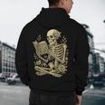 Skeleton Book Floral Skull Halloween Teacher Costume Men's Hoodie Back Print, novelty gifts, funny gifts Skeleton Book Floral Skull Halloween Teacher Costume Men's Hoodie Back Print, novelty gifts, funny gifts