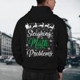 Sleighing Math Problem Xmas In Math Teacher Christmas Men Women Men's Hoodie Back Print, novelty gifts, funny gifts